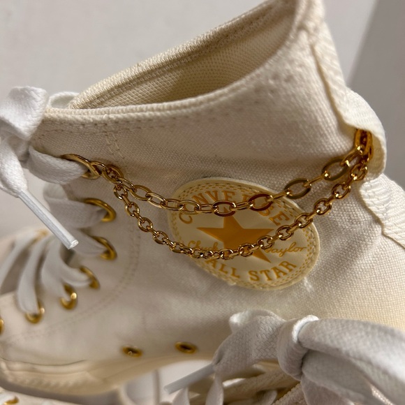 Converse CTAS Lift Hi Platform Gold Chain - Picture 11 of 15